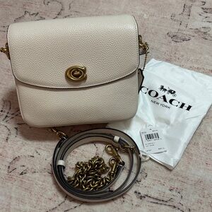 Coach Cassie 19 Chalk Leather Crossbody Bag